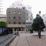 　再現された玉電のプラットホーム＝東京都目黒区