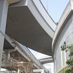 　大橋ジャンクション付近の地上風景＝東京都目黒区