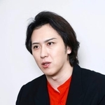 　取材に応じる尾上松也＝東京都台東区の上野の森美術館