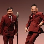 　爆笑問題の田中裕二（左）と太田光＝東京都内