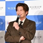 　ドラマ「おい、太宰」の完成報告会に登場した田中圭＝１８日午後、東京都江東区