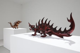 　中村哲也「ＧＯ　ＦＩＧＵＲＥ」展で紹介されている「炎獣」シリーズ＝東京・渋谷（（Ｃ）Ｔｅｔｓｕｙａ　Ｎａｋａｍｕｒａ．Ｃｏｕｒｔｅｓｙ　ｏｆ　ＮＡＮＺＵＫＡ）（提供写真）