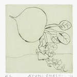 　大橋歩さんの銅版画作品。書籍「おおきなかぶ、むずかしいアボカド　村上ラヂオ　２」の表紙を飾った（マガジンハウス、２０１１年／新潮文庫、２０１３年）（提供写真）