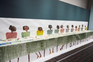 　東京都美術館の「つくるよろこび　生きるためのＤＩＹ」に展示された若木くるみ「さいごの版さん」（撮影：鈴木渉）（提供写真）