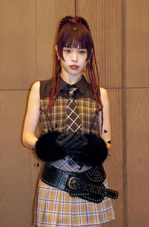 　取材に応じたアイナ・ジ・エンド＝５日、東京都新宿区