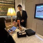 　オンラインモールの期間限定実店舗。地域の名産品に触れながらサイトで注文ができる＝帝国ホテル東京