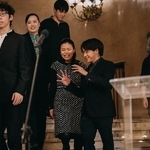 　審査結果の発表会場に向かう本選出場者たち＝２０２５年１０月２１日、ワルシャワ（（Ｃ）Ｋ．Ｓｚｌｅｚａｋ／ＮＩＦＣ）