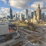 　ポーランドの首都ワルシャワの中心部＝２０２５年１０月