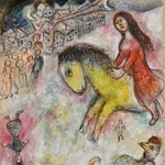 　マルク・シャガール「愛の使者」（提供写真）