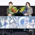 　舞台あいさつに登壇した河西健吾（左）と生駒里奈