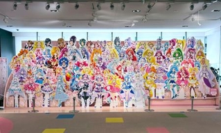 　東映アニメーションミュージアムの「プリキュアシリーズ」のキャラクターが勢ぞろいした展示＝東京都練馬区（（Ｃ）ＡＢＣ-Ａ・東映アニメーション）