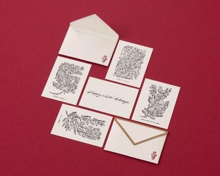 　「サンタ・マリア・ノヴェッラ」のポップアップでは、カードに「メリークリスマス」などの文字を入れてくれる（提供写真）