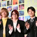 　Ｍｒ〓　ＧＲＥＥＮ　ＡＰＰＬＥの（左から）藤沢涼架、大森元貴、若井滉斗＝東京都千代田区