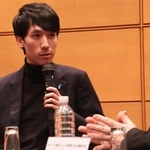 　来日記者会見に臨んだエリック・ルー＝２０２５年１２月１０日、東京都目黒区