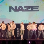 　パフォーマンスするボーイズグループ「ＮＡＺＥ」＝東京都江東区