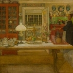 　カール・ラーション「カードゲームの支度」（１９０１年　油彩、カンヴァス　スウェーデン国立美術館蔵　Ｐｈｏｔｏ：Ａｎｎａ　Ｄａｎｉｅｌｓｓｏｎ／Ｎａｔｉｏｎａｌｍｕｓｅｕｍ）（提供写真）