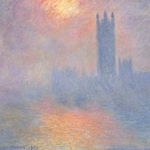 　クロード・モネ「ロンドン国会議事堂、霧の中に差す陽光」（１９０４年、油彩・カンヴァス、オルセー美術館蔵　Ｐｈｏｔｏ（Ｃ）ＧｒａｎｄＰａｌａｉｓＲｍｎ〈ｍｕｓｅｅ　ｄ’Ｏｒｓａｙ〉／Ｈｅｒｖｅ　Ｌｅｗａｎｄｏｗｓｋｉ／ｄｉｓｔｒｉｂｕｔｅｄ　ｂｙ　ＡＭＦ）（提供写真）