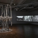 　内モンゴルから京都芸術大に留学中のアイラゴンさんの作品（撮影：顧剣亨）（提供写真）