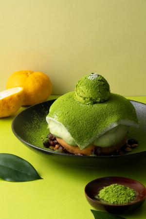 　イシヤパンケーキ「柚子抹茶」（提供写真）