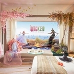 　映画「ウィキッド　永遠の約束」の世界観を表現した室内＝東京・紀尾井町（提供写真）