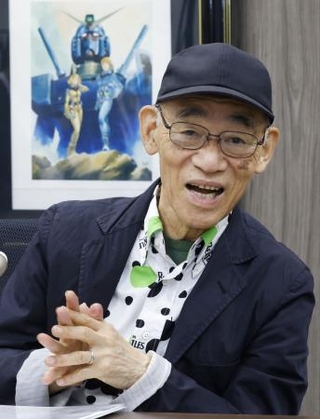 　旭日中綬章の受章が決まり、喜びを語る富野由悠季監督＝２０２６年４月、東京都杉並区