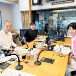 　スタジオの大竹まこと（左）と小島慶子（右）＝東京都内（（Ｃ）文化放送）