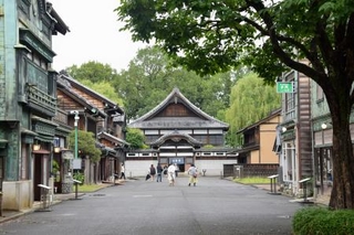 　江戸東京たてもの園の下町の家並み＝東京都小金井市