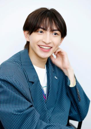 　再演への意気込みを笑顔で語る川崎皇輝