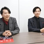 　「ＤＡＺＺＬＥ」の長谷川達也（左）と飯塚浩一郎＝東京都港区