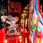 　「デザインフェスタギャラリー原宿」内の壁画＝東京都渋谷区