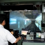 　「千代田線運転体験シミュレーター」＝東京都江戸川区