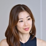 　インタビューに答える中村祥子＝東京都品川区