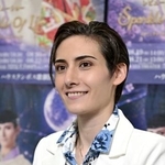 　インタビューに答える海夏人蒼馬