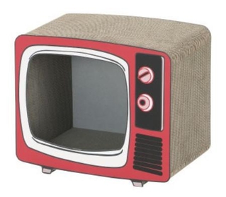 　コメリの「Ｐｅｔ　ａｍｉ　猫の爪とぎ　レトロテレビ」