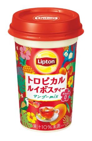 　森永乳業の「リプトン　トロピカルルイボスティー　マンゴーｍｉｘ」