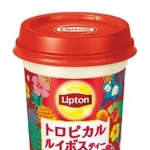 　森永乳業の「リプトン　トロピカルルイボスティー　マンゴーｍｉｘ」