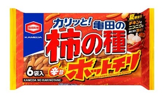 　亀田製菓の「１６４ｇ　亀田の柿の種　辛旨ホットチリ」