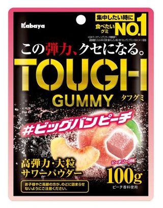 　カバヤ食品の「タフグミ　ビッグバンピーチ」