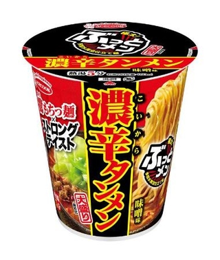 　エースコックが発売した「ぶっとメン　濃辛タンメン　大盛り」（同社提供）