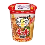 　東洋水産の「マルちゃん　とんこつパラダイス　辛赤豚骨」