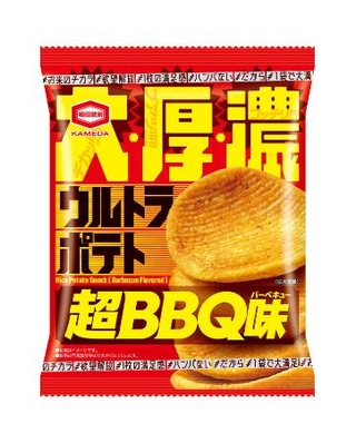 　亀田製菓の「ウルトラポテト　超ＢＢＱ味」