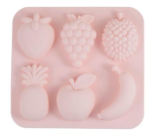 　貝印の「シリコーンチョコ型　フルーツ（大・６個取）」