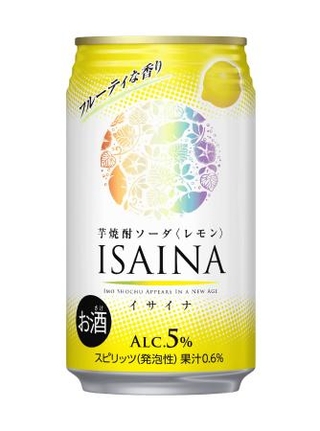 　宝酒造の「『ＩＳＡＩＮＡ』芋焼酎ソーダ〈レモン〉」