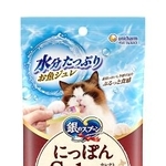 　ユニ・チャームの「銀のスプーンおやつ　にっぽんＳｅｌｅｃｔ　まぐろ節使用　水分たっぷりお魚ジュレ」