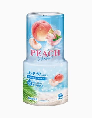 　アース製薬の「スッキーリ！お部屋用　なついろピーチソルベ」