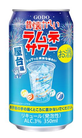 　合同酒精の「昔懐かしいラムネサワー」