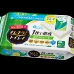 　大王製紙の「キレキラ！トイレクリーナー　１枚で徹底おそうじシート　エリエールトイレットの香り　つめかえ用　２０枚」