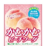 　三菱食品の「かむかむピーチソーダ」