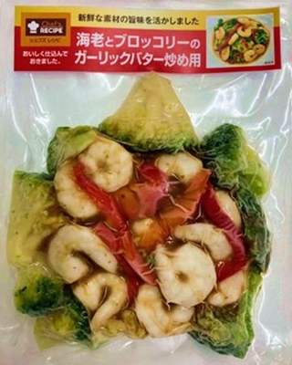 　イトーヨーカ堂の「海老とブロッコリーのガーリックバター炒め用」