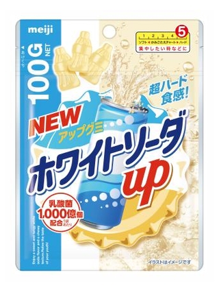 　明治の「アップグミ　ホワイトソーダアップ」